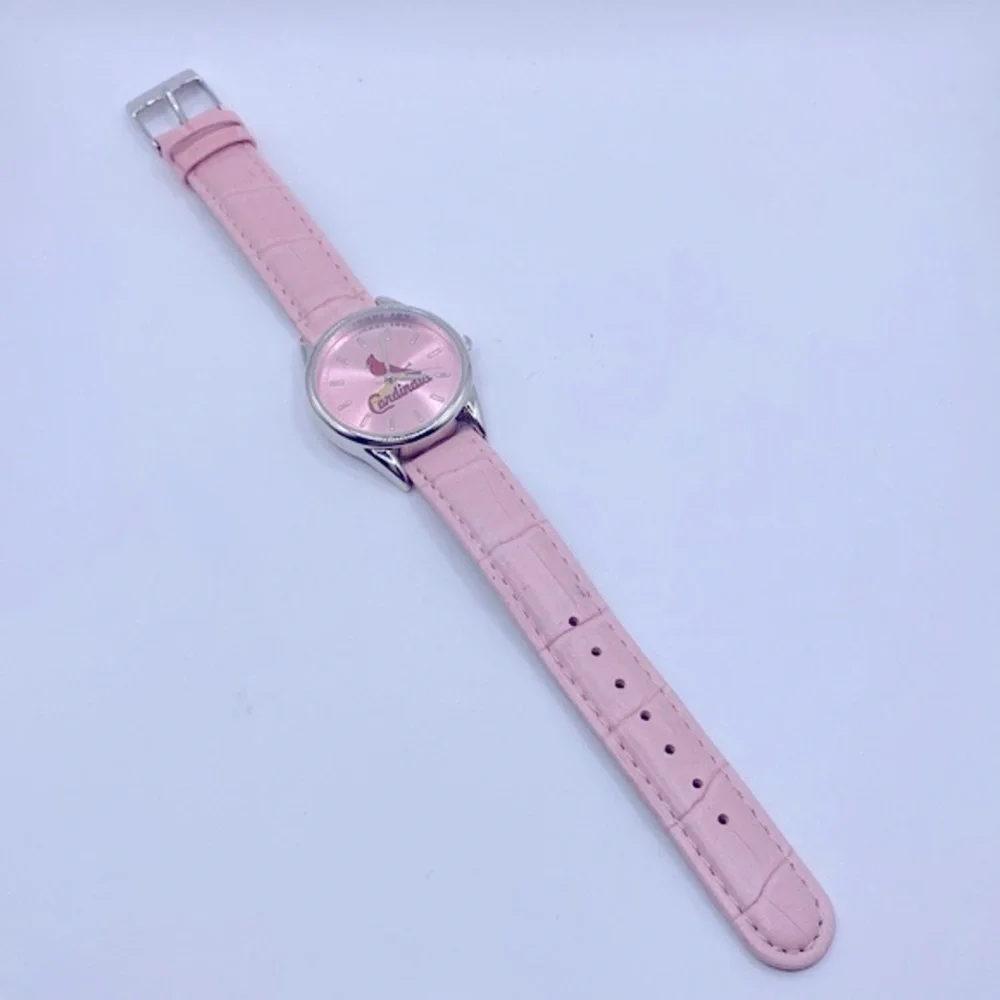 Working! Game Time MLB St. Louis Cardinals Ladies Pink Watch